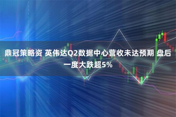 鼎冠策略资 英伟达Q2数据中心营收未达预期 盘后一度大跌超5%